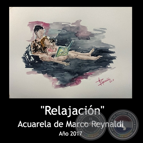 Relajacin - Acuarela de Marco Reynaldi - Ao 2017